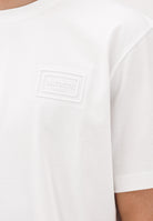 LACOSTE T-shirt a manica corta bianca da uomo con marchio goffrato<BR/> TH0753 70V LACOSTE 