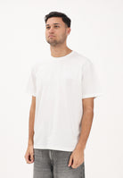 LACOSTE T-shirt a manica corta bianca da uomo con marchio goffrato<BR/> TH0753 70V LACOSTE 