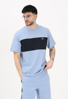LACOSTE T-shirt a manica corta celeste da uomo con motivo color block TH0896 3PT LACOSTE 