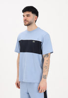 LACOSTE T-shirt a manica corta celeste da uomo con motivo color block TH0896 3PT LACOSTE 