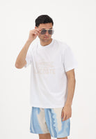 LACOSTE T-shirt a manica corta bianca da uomo con stampa<BR/> TH1427 001 LACOSTE 