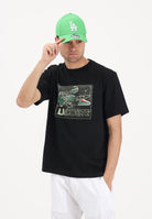 LACOSTE T-shirt a manica corta nera da uomo con stampa TH1446 031 LACOSTE 