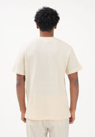 LACOSTE T-shirt a manica corta panna da uomo in cotone traforato TH2665 056 LACOSTE 