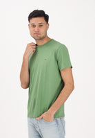 LACOSTE T-shirt a manica corta verde prato per uomo e donna con patch logo TH6709 02M LACOSTE 