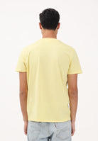 LACOSTE T-shirt a manica corta gialla per uomo e donna con patch logo TH6709 107 LACOSTE 