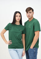 LACOSTE T-shirt a manica corta verde per uomo e donna con patch logo TH6709 132 LACOSTE 