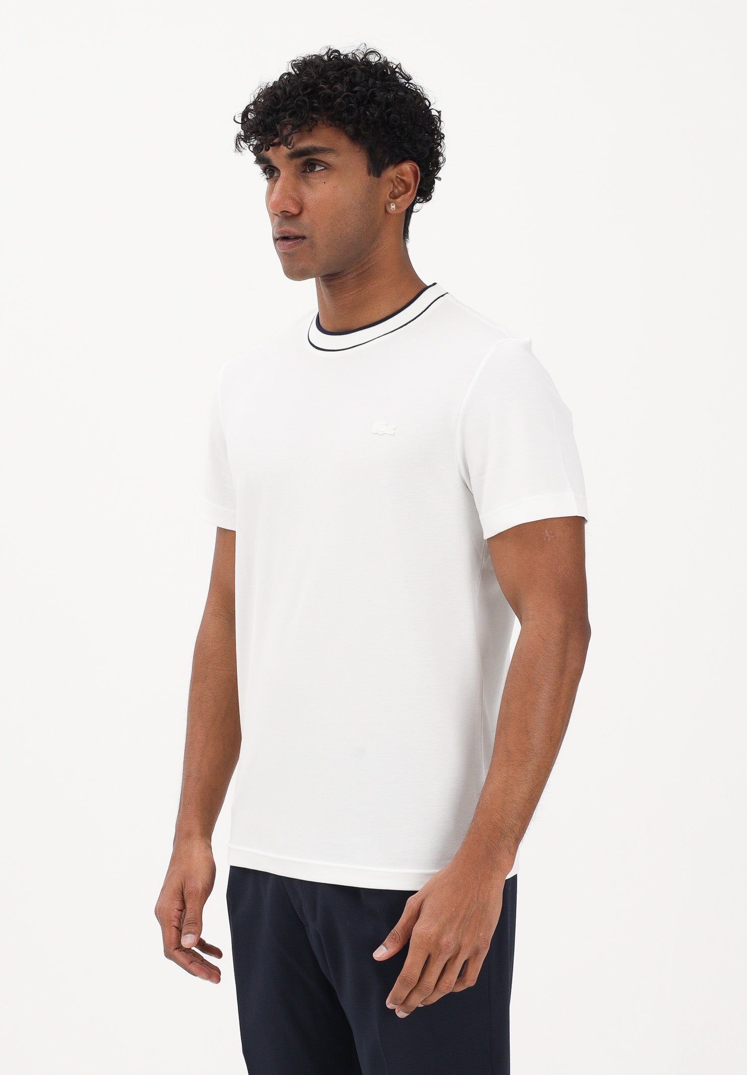 LACOSTE T-shirt a manica corta Made in France bianca da uomo TH8174 70V LACOSTE 