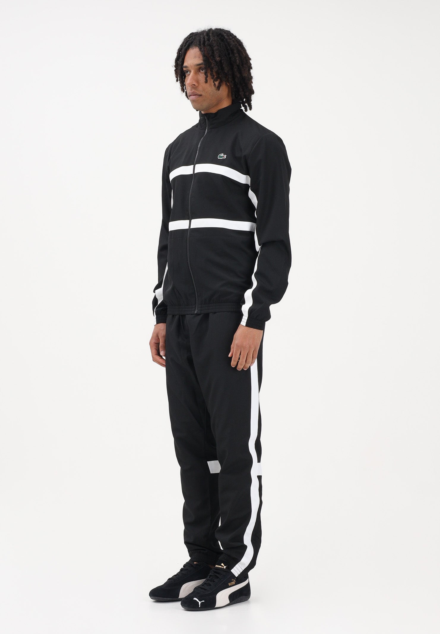 LACOSTE Tuta nera da uomo con stampa WH0226 258 LACOSTE 