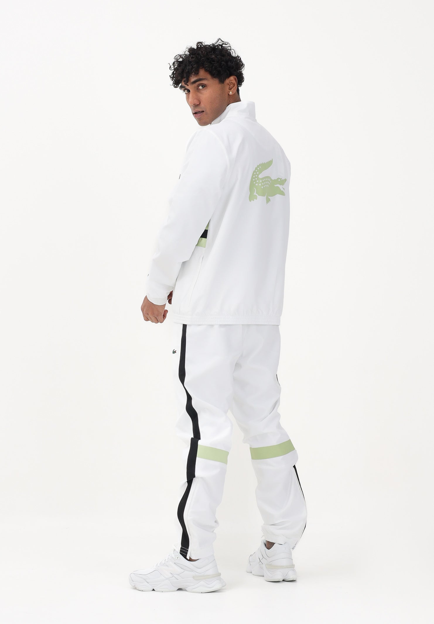 LACOSTE Tuta bianca da uomo con stampa WH0226 4AJ LACOSTE 