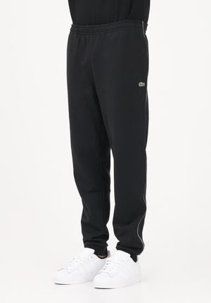 LACOSTE Pantalone sportivo nero da uomo con rifiniture laterali logate XH0883 031 LACOSTE 