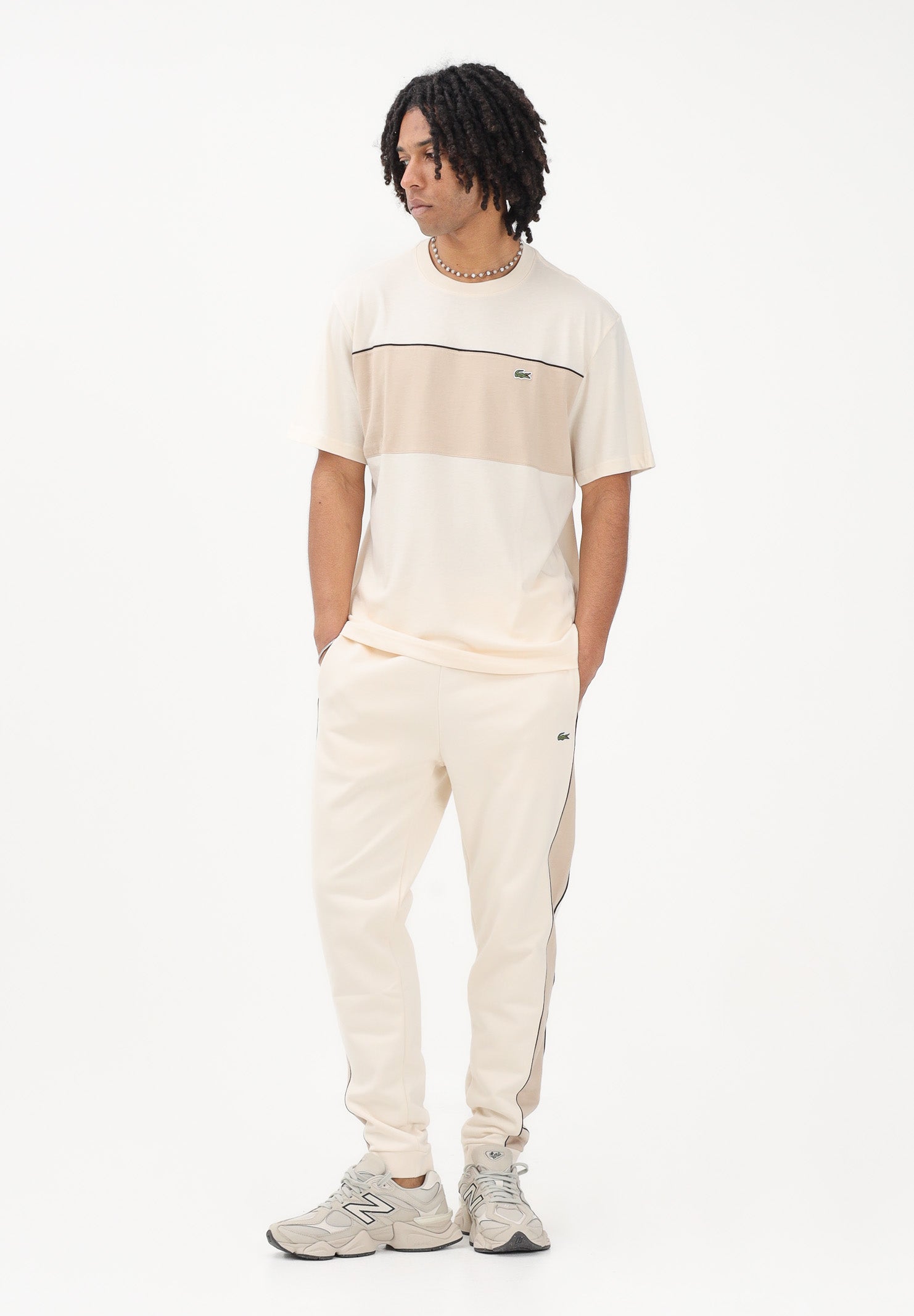 LACOSTE Pantalone sportivo panna da uomo XH0898 3RR LACOSTE 