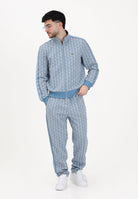 LACOSTE Pantalone sportivo azzurro da uomo con monogramma Paris XH1440 1QI LACOSTE 