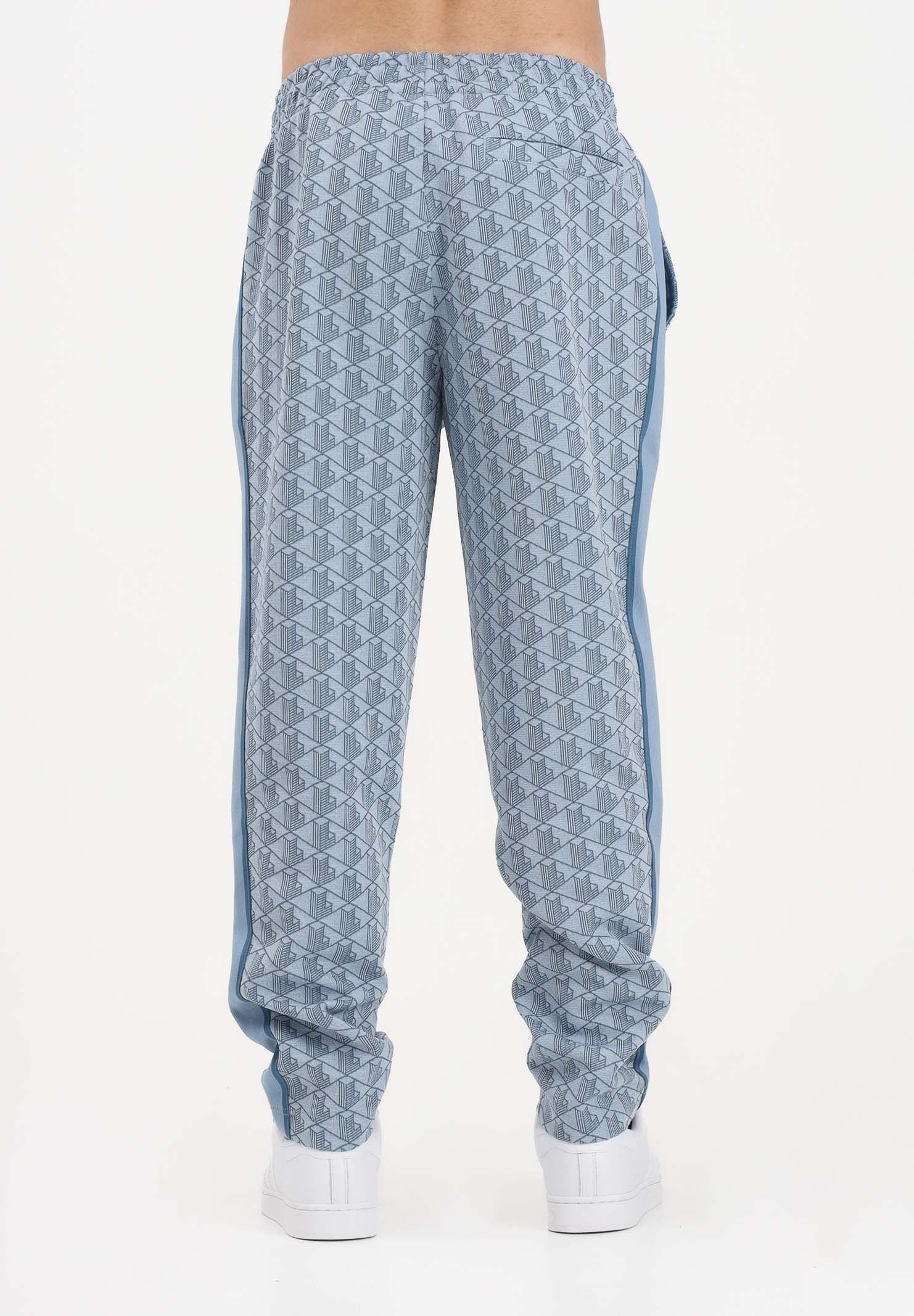 LACOSTE Pantalone sportivo azzurro da uomo con monogramma Paris XH1440 1QI LACOSTE 