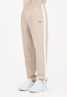 LACOSTE Pantalone sportivo beige da uomo con monogramma Paris XH1440 8GI LACOSTE 