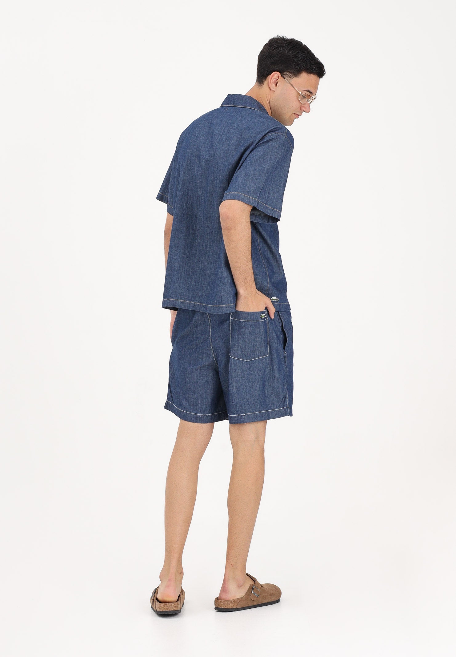 LACOSTE Shorts in denim leggero da uomo GH1856 MK9 LACOSTE 