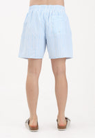 LACOSTE Shorts mare a righe azzurro e bianco da uomo MH1901 3IL LACOSTE 
