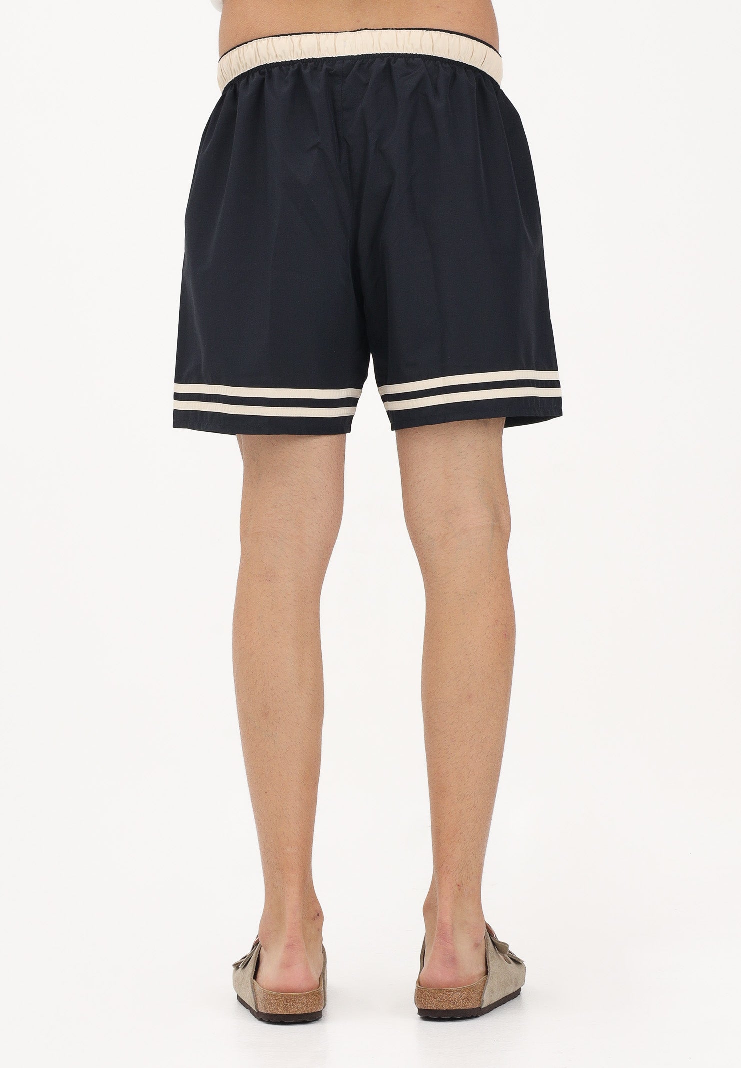 LACOSTE Shorts mare blu da uomo con righe a contrasto MH2760 4I2 LACOSTE 