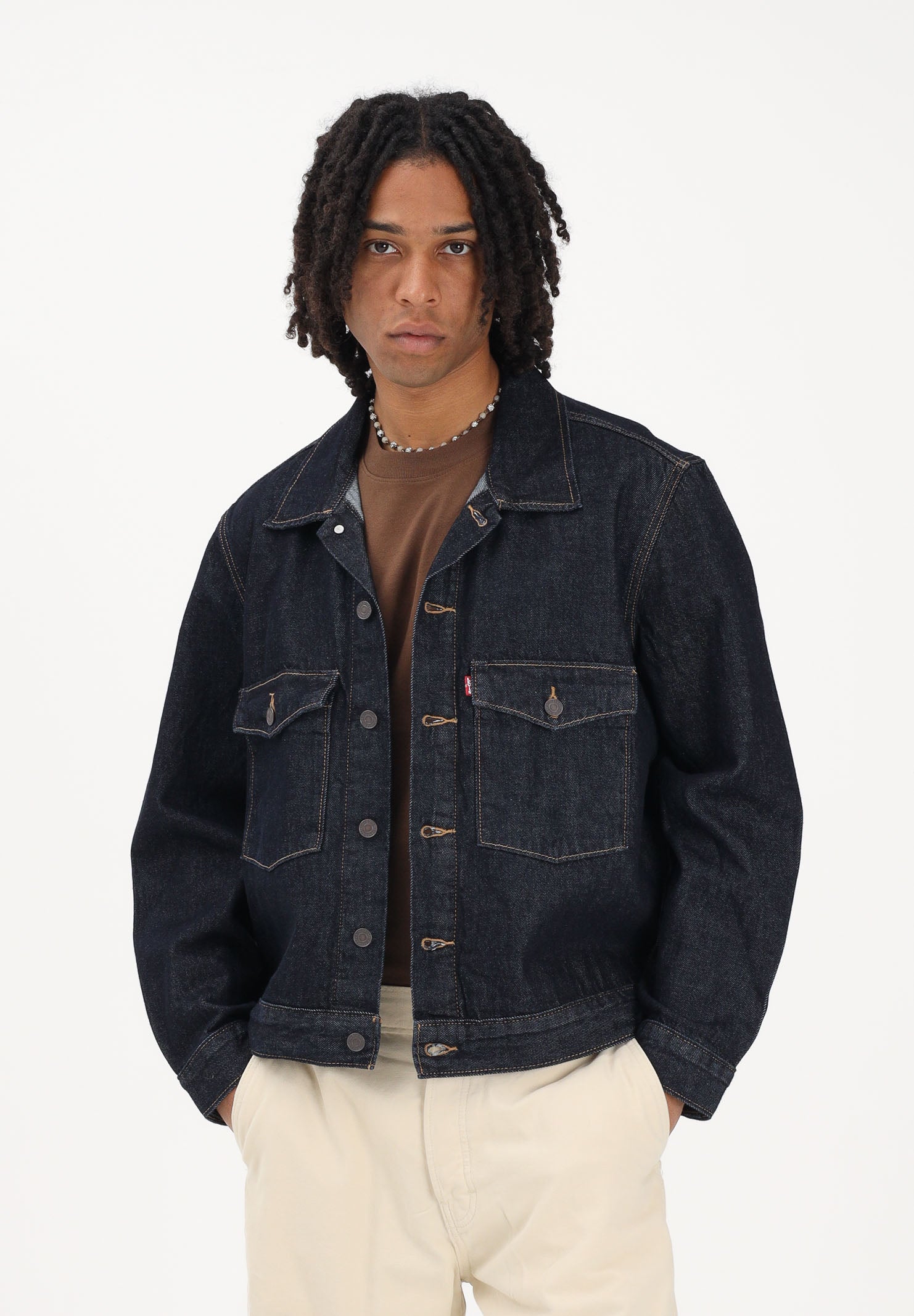 LEVI'S Giubbotto Trucker Embarcadero Station in denim blu da uomo 0010P-0004 . LEVI'S® 
