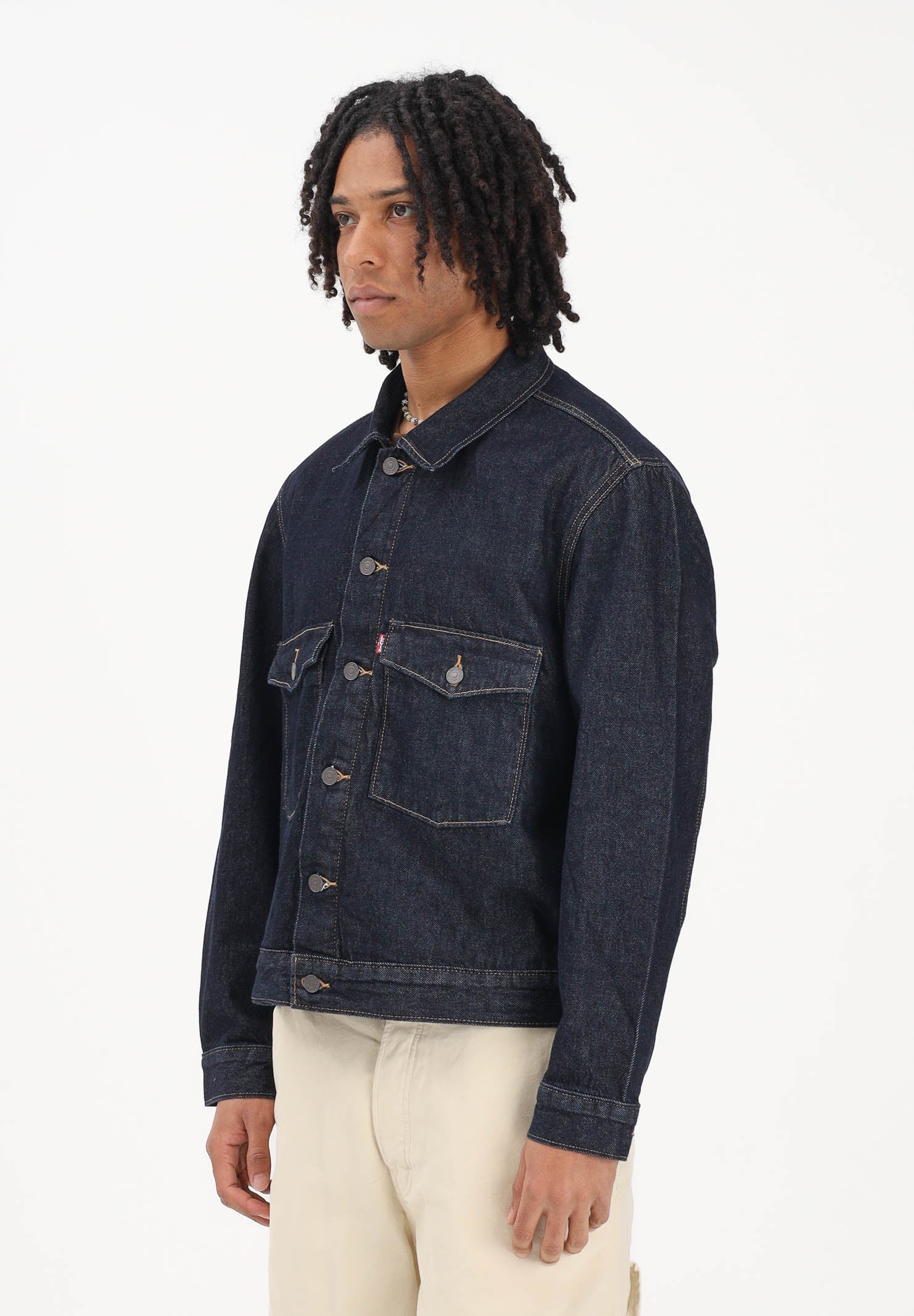 LEVI'S Giubbotto Trucker Embarcadero Station in denim blu da uomo 0010P-0004 . LEVI'S® 