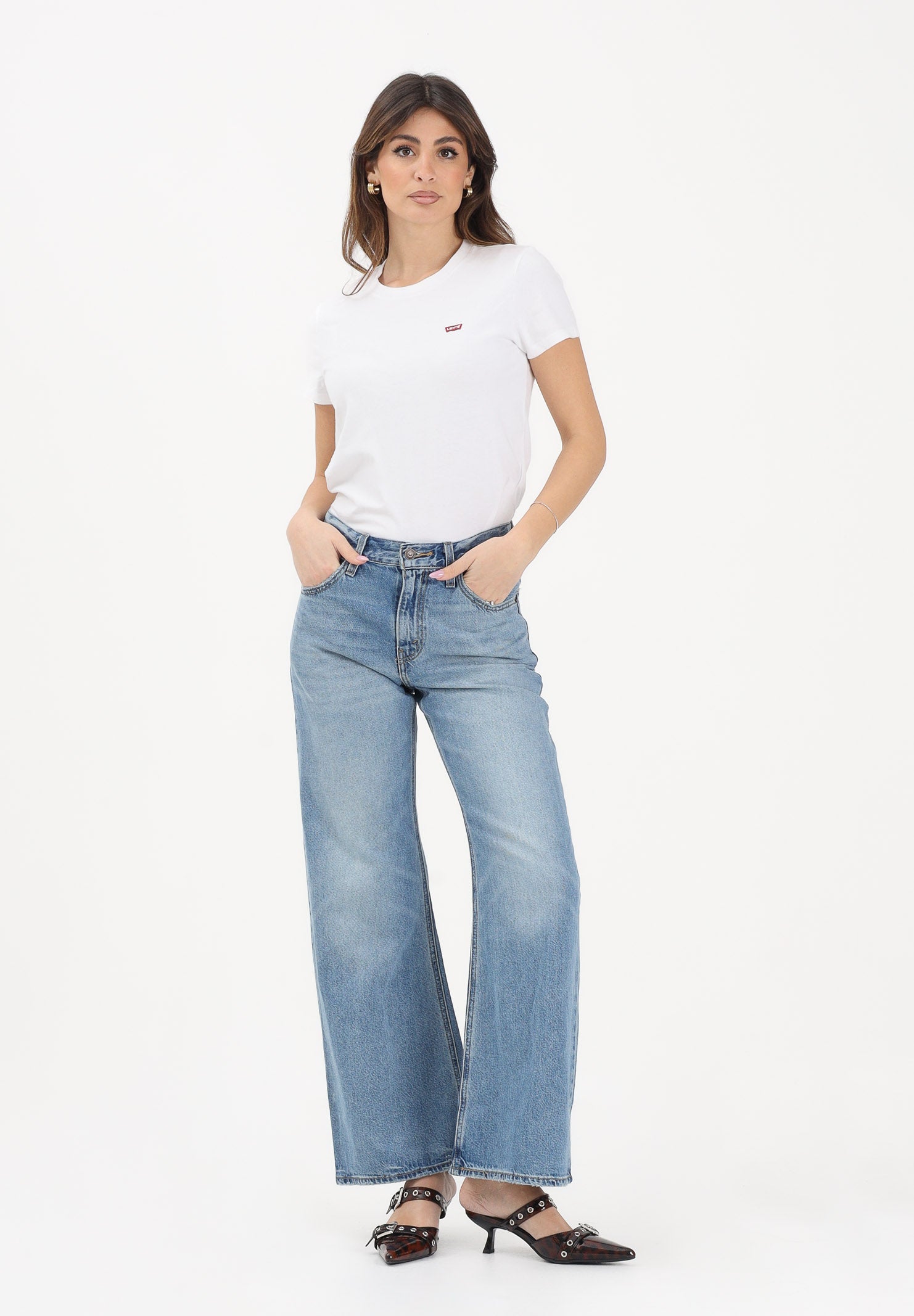 LEVI'S Jeans Loose Boot in denim medio da donna 005DO-0000 . LEVI'S® 