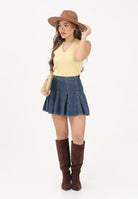 LEVI'S Gonna corta Godet in denim blu da donna 005DV-0003 . LEVI'S® 