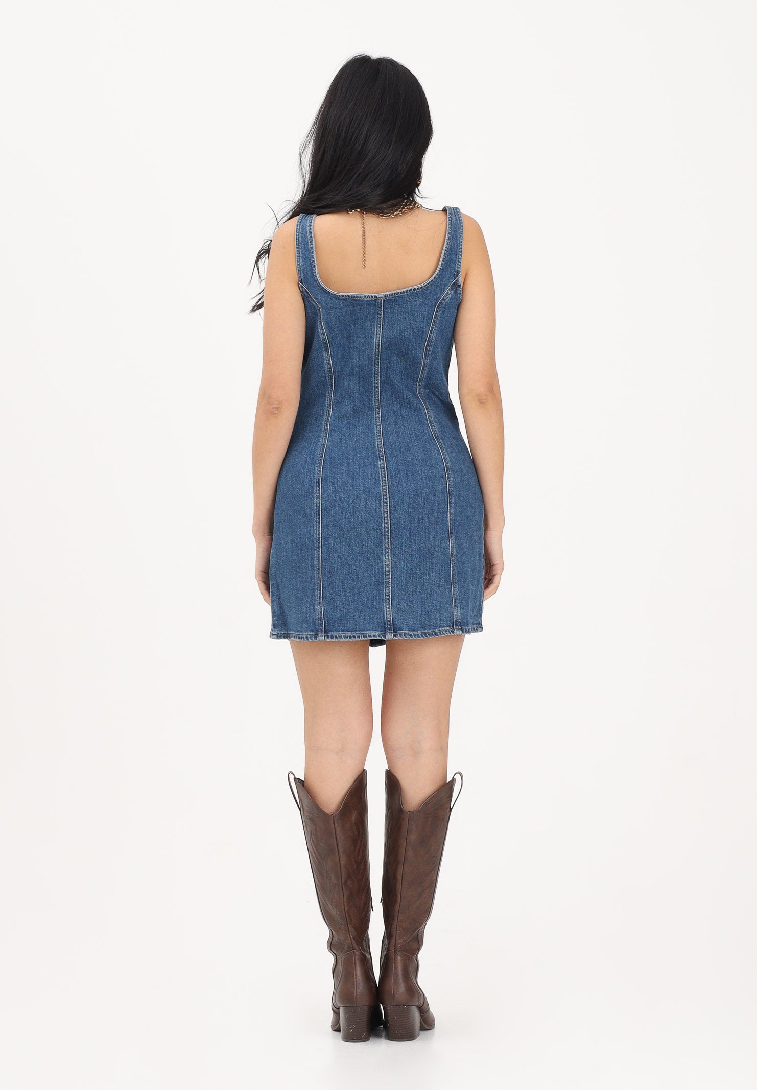 LEVI'S Abito corto in denim medio da donna 005EW-0003 . LEVI'S® 
