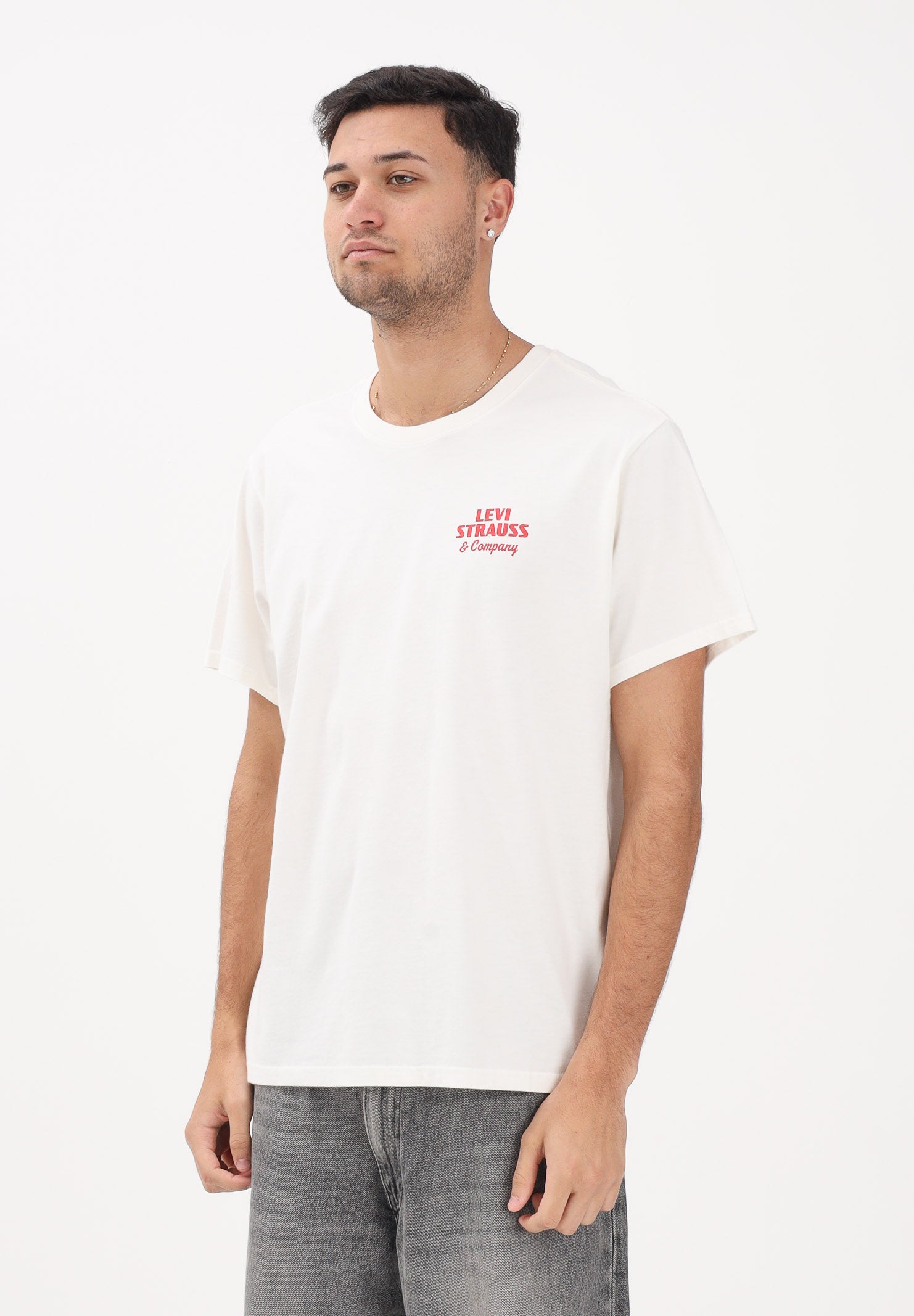 LEVI'S T-shirt a manica corta Levi's Relaxed Fit panna da uomo 16143-2372 . LEVI'S® 