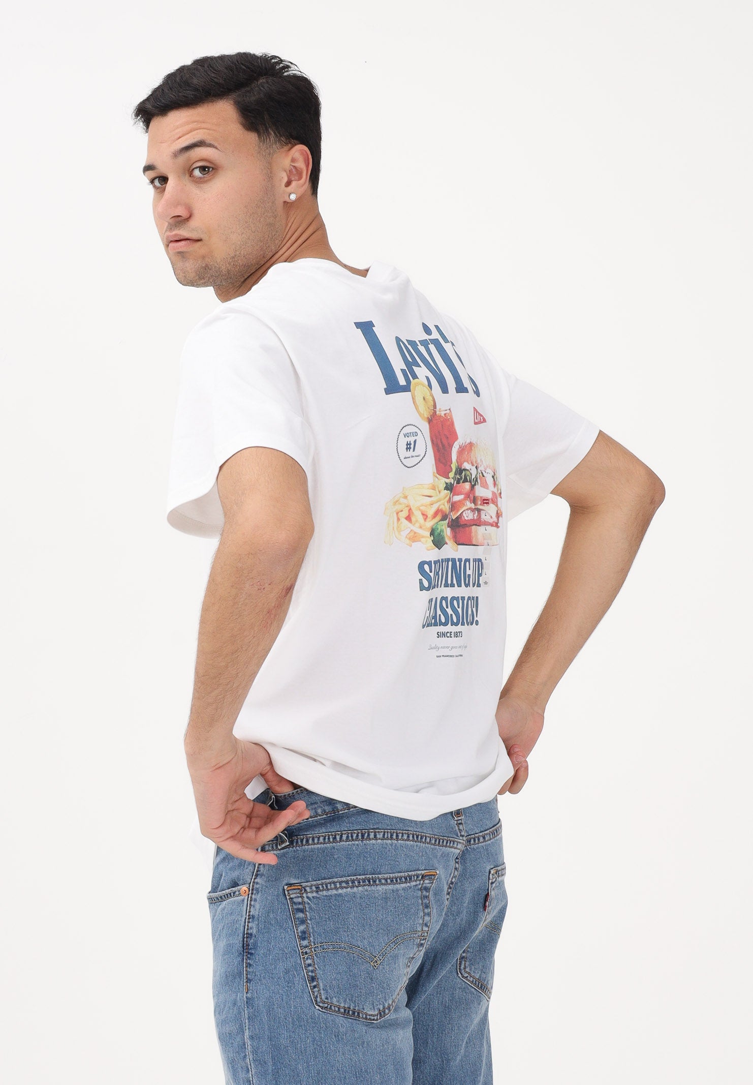 LEVI'S T-shirt a manica corta Relaxed Fit bianca da uomo 16143-2456 . LEVI'S® 