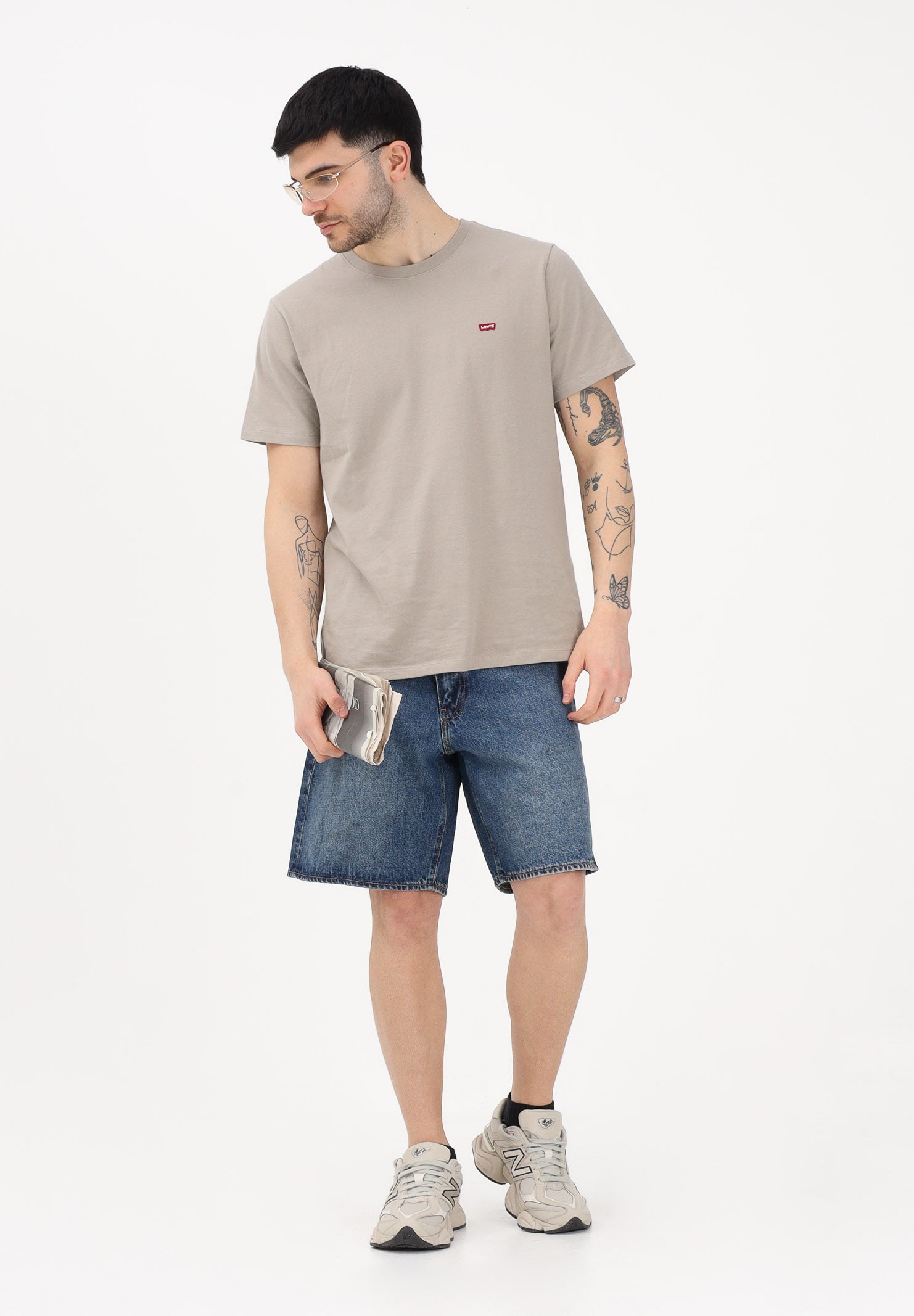 LEVI'S Shorts 468™ Loose in denim medio da uomo A8461-0003 . LEVI'S® 