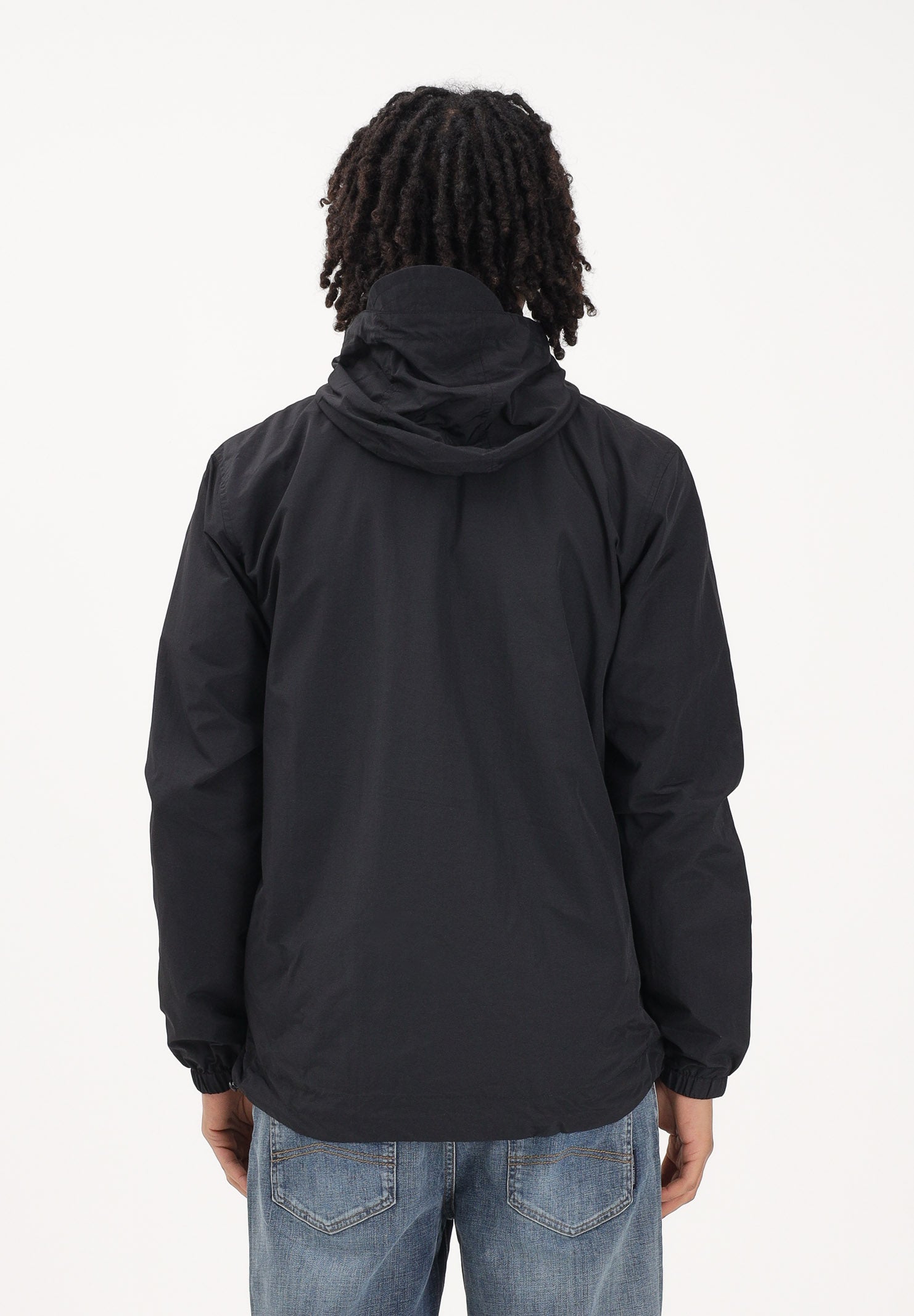 LYLE & SCOTT Giacca a vento nera da uomo con patch logo golden eagle JK464V Z865 LYLE & SCOTT 