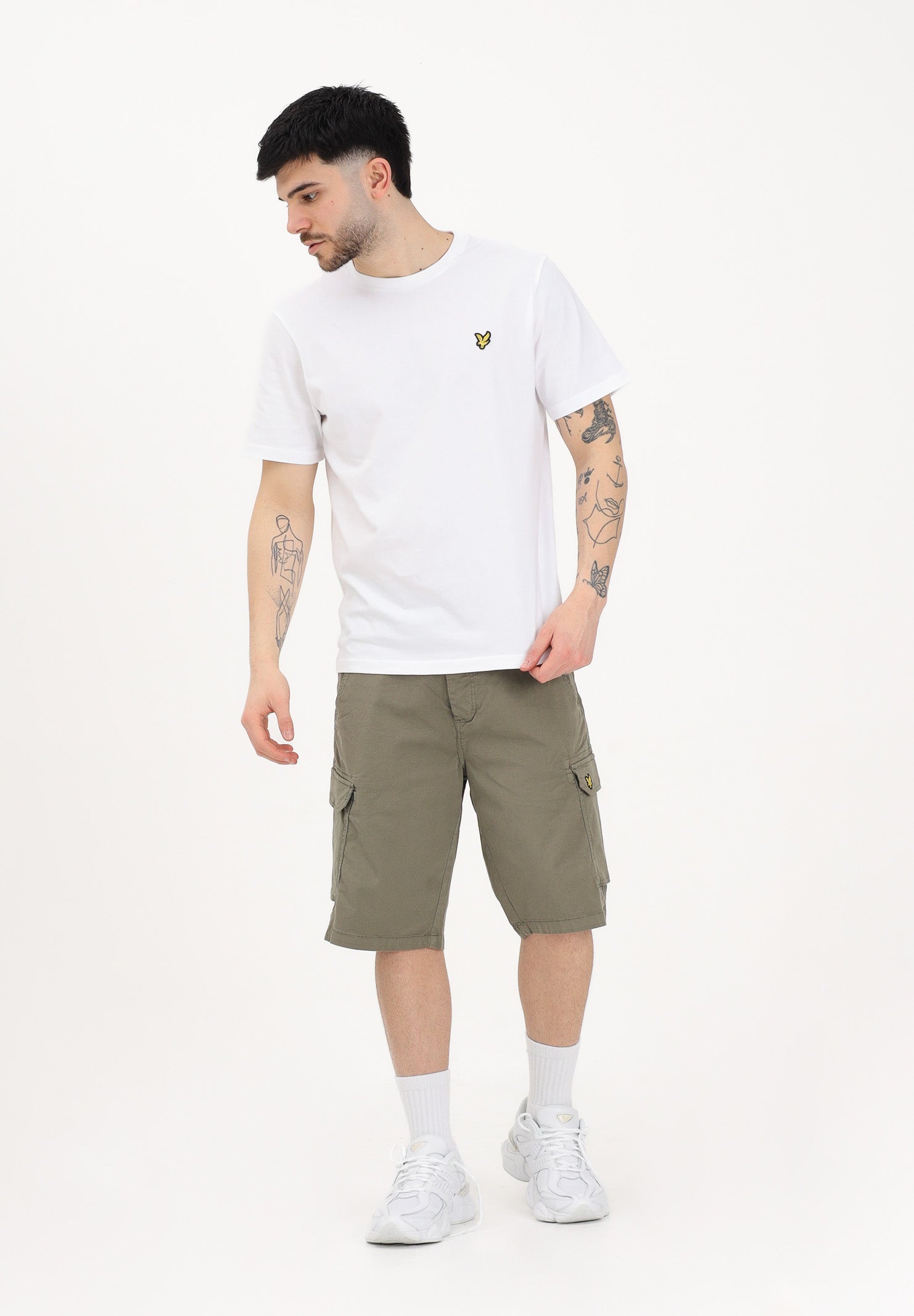 LYLE & SCOTT Shorts cargo verde militare da uomo SH1816ITA 009 LYLE & SCOTT 