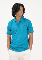 LYLE & SCOTT Polo a manica corta turchese da uomo SP400VOGT Y134 LYLE & SCOTT 