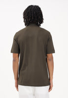LYLE & SCOTT Polo a manica corta verde oliva da uomo con patch logo golden eagle SP400VOG W485 LYLE & SCOTT 