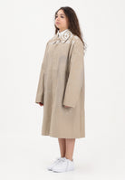 MAISON MARGIELA Trench beige per donna, ragazzi e bambini con logo stampato M60928MM07B M6709 MAISON MARGIELA 