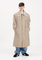 MAISON MARGIELA Trench beige per donna, ragazzi e bambini con logo stampato M60928MM07B M6709 MAISON MARGIELA 