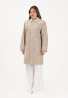 MAISON MARGIELA Trench beige per donna, ragazzi e bambini con logo stampato M60928MM07B M6709 MAISON MARGIELA 