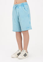 MAISON MARGIELA Shorts sportivo azzurro per donna, ragazzi e bambini con logo M60967MM07L M6809 MAISON MARGIELA 