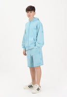 MAISON MARGIELA Shorts sportivo azzurro per donna, ragazzi e bambini con logo M60967MM07L M6809 MAISON MARGIELA 