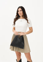MAISON MARGIELA Maglia a manica corta bianca per donna, ragazze e bambine in maglia a costine M60989MM07X M6101 MAISON MARGIELA 