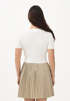 MAISON MARGIELA Maglia a manica corta bianca per donna, ragazze e bambine in maglia a costine M60989MM07X M6101 MAISON MARGIELA 
