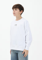 MAISON MARGIELA Felpa girocollo bianca per donna, ragazzi e bambini con logo M61011MM04H M6100 MAISON MARGIELA 
