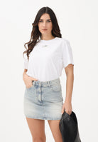 MAISON MARGIELA T-shirt a manica corta bianca per donna, ragazzi e bambini con logo M61022MM04I M6100 MAISON MARGIELA 