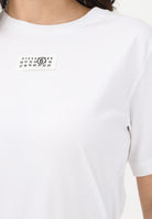 MAISON MARGIELA T-shirt a manica corta bianca per donna, ragazzi e bambini con logo M61022MM04I M6100 MAISON MARGIELA 