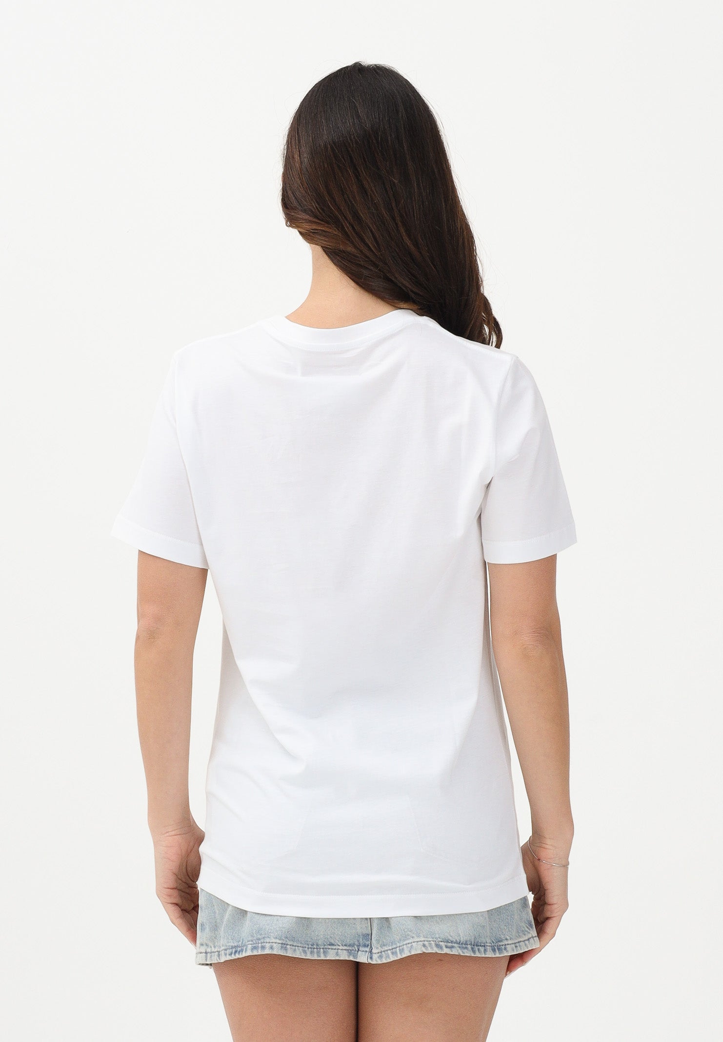 MAISON MARGIELA T-shirt a manica corta bianca per donna, ragazzi e bambini con logo M61022MM04I M6100 MAISON MARGIELA 