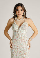 MAR DE MARGARITAS Abito lungo Riley panna da donna con micro stampa floreale MMABW01529 BI115 Mar de margaritas 
