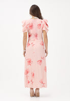 MAR DE MARGARITAS Abito midi Kristel nude da donna con stampa floreale MMABW01537 AR14 Mar de margaritas 