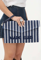 MARC ELLIS Pochette Buby Eivissa C blu e bianca da donna BUBY-EIVISSA-C BLWH MARC ELLIS 