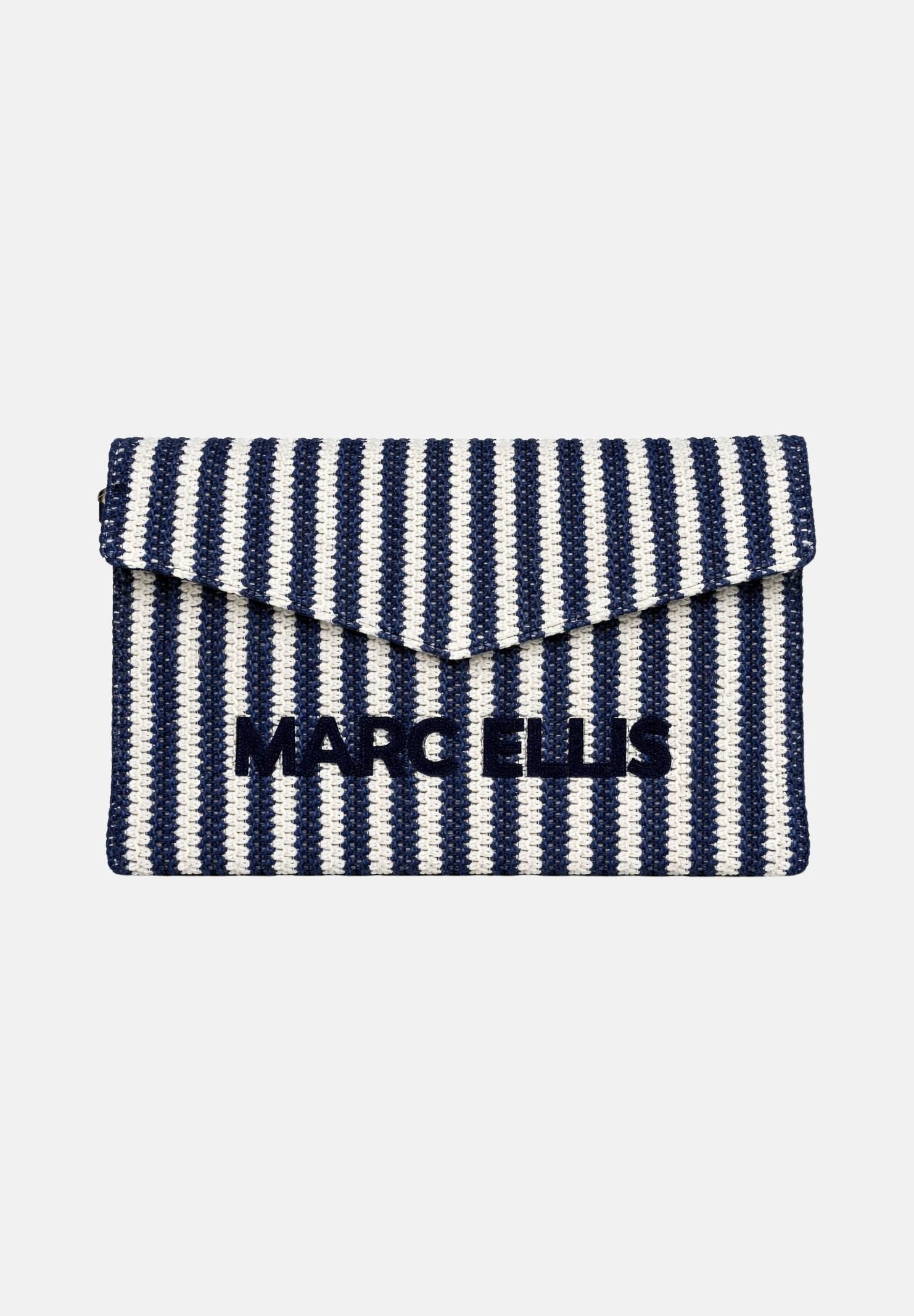 MARC ELLIS Pochette Buby Eivissa C blu e bianca da donna BUBY-EIVISSA-C BLWH MARC ELLIS 