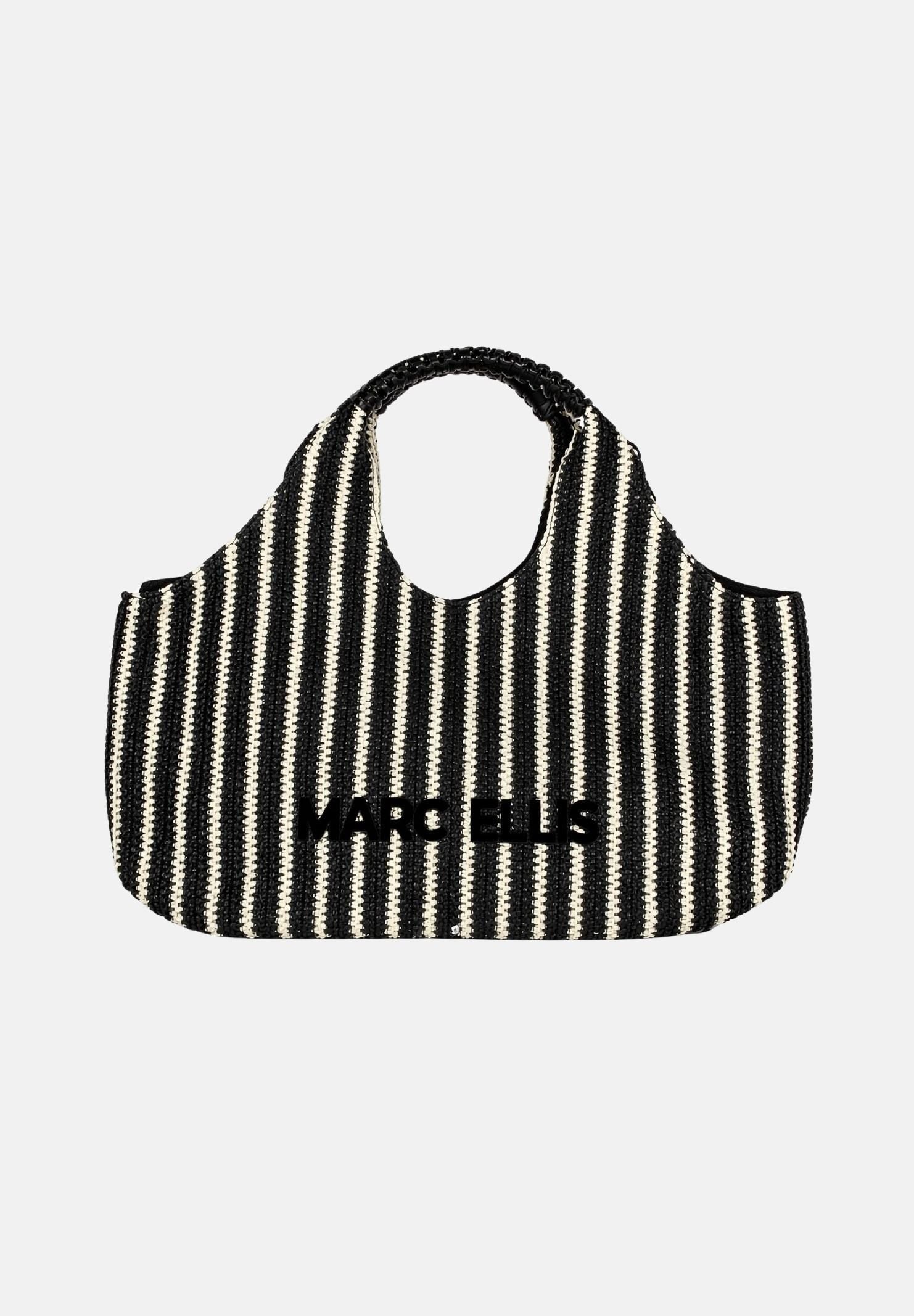 MARC ELLIS Borsa mare Buby Eivissa nera e panna da donna BUBY-EIVISSA BLSA MARC ELLIS 