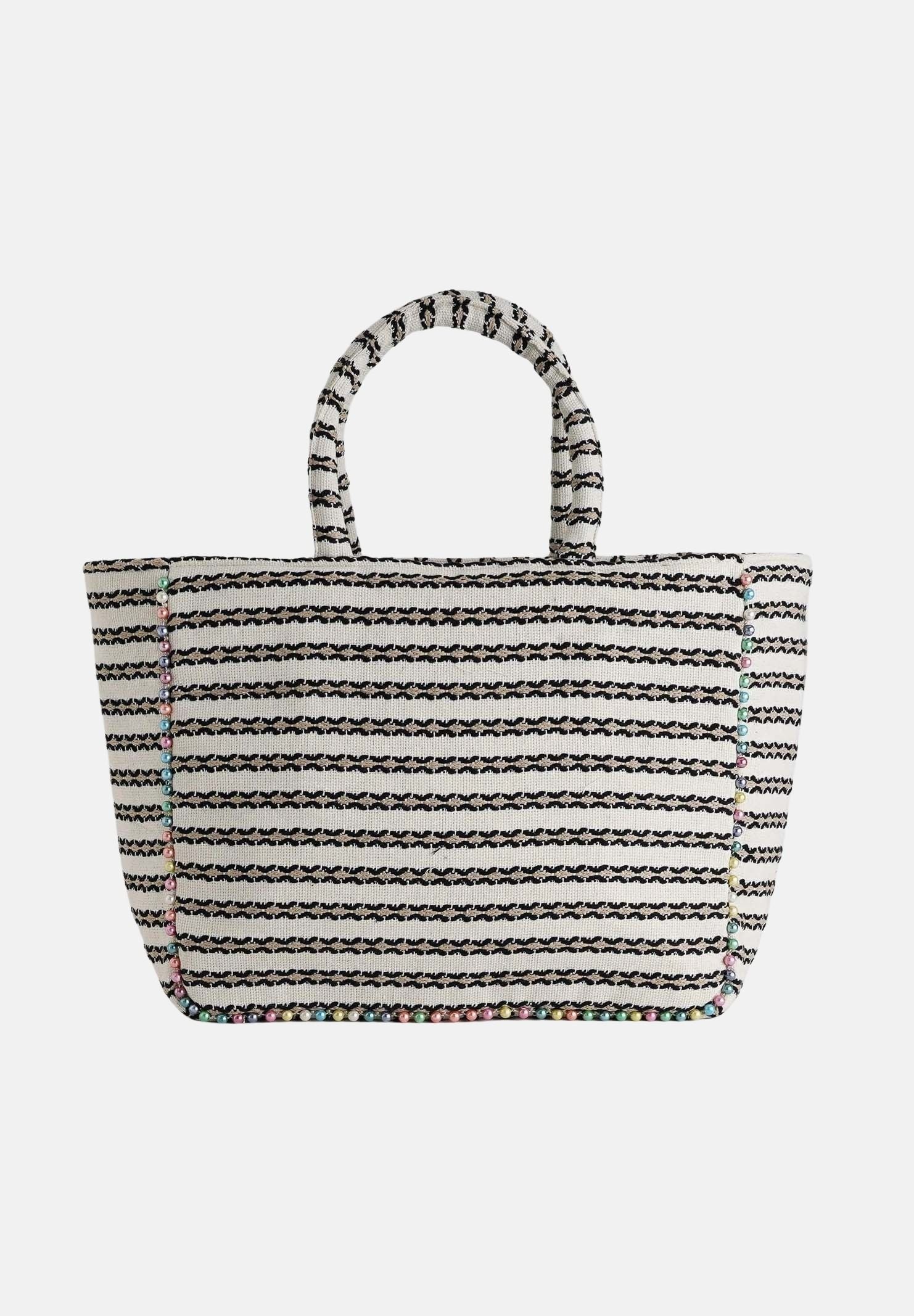 MARC ELLIS Borsa mare Buby L Indy26 panna e nera da donna BUBY-L-INDY26 01 MARC ELLIS 
